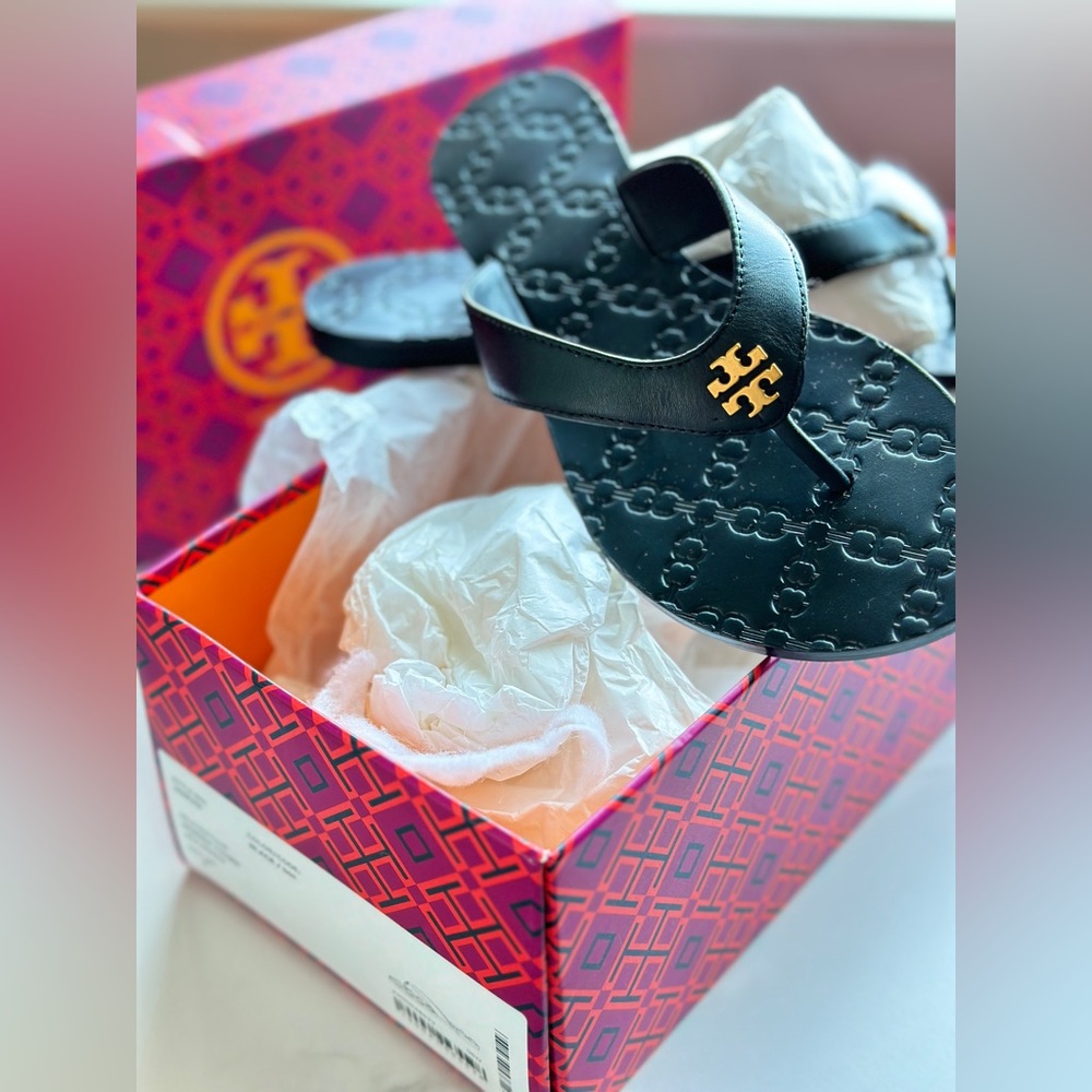 Tory Burch leather  Monroe Thing Sandals